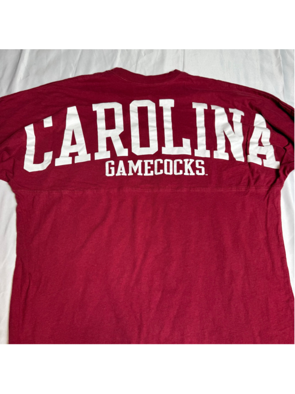 Women's Original League South Carolina Gamecocks Long Sleeve Tee Maroon Small - Picture 4 of 5